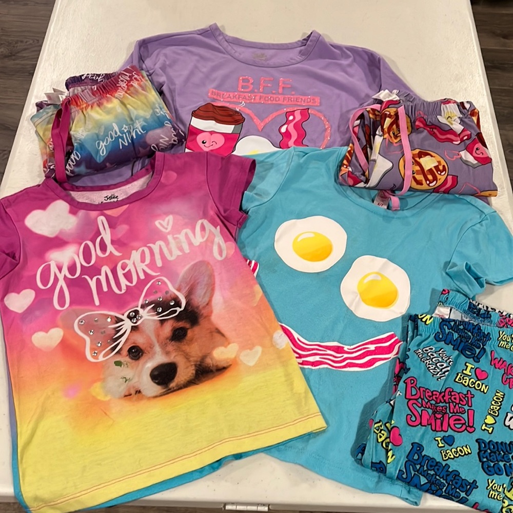 3 Pairs Justice Girls Pajama Sets